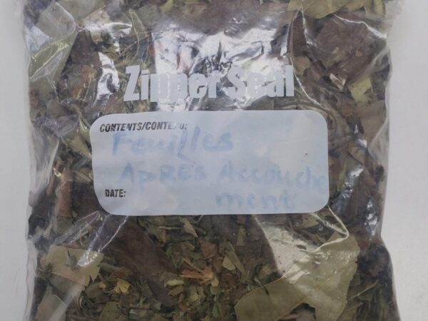 Feuiiles apres accouchement