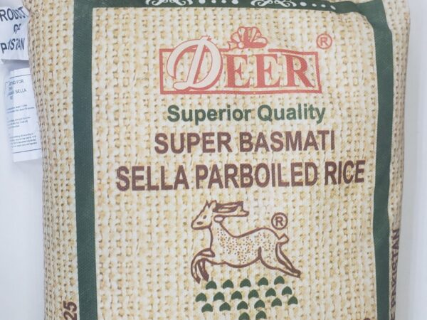 DEER Super Basmati Sella Parboiled Rice - 20LBS