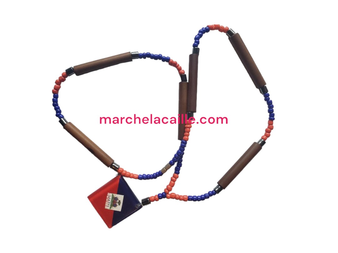 Artisanal Chain with Haitian Flag