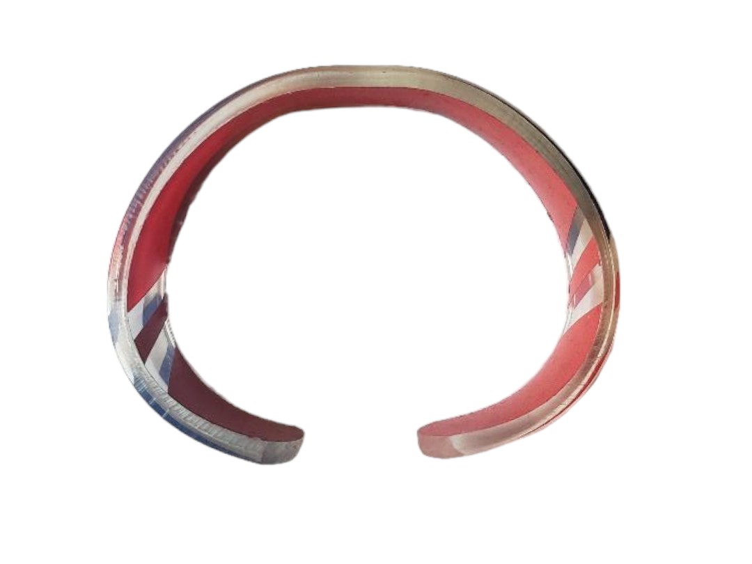 Plastic Bracelet with Haitian Flag