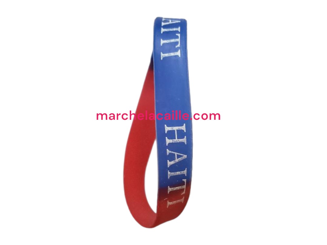 Stretched Bracelet with Haitian Flag