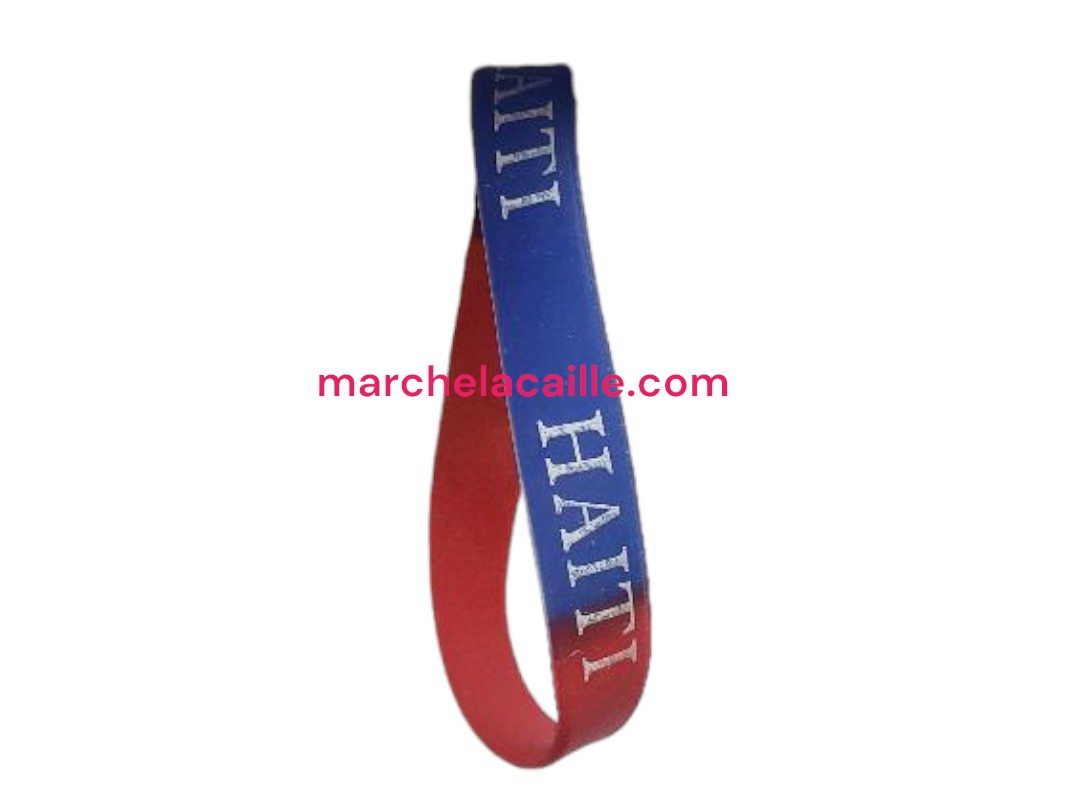 Stretched Bracelet with Haitian Flag